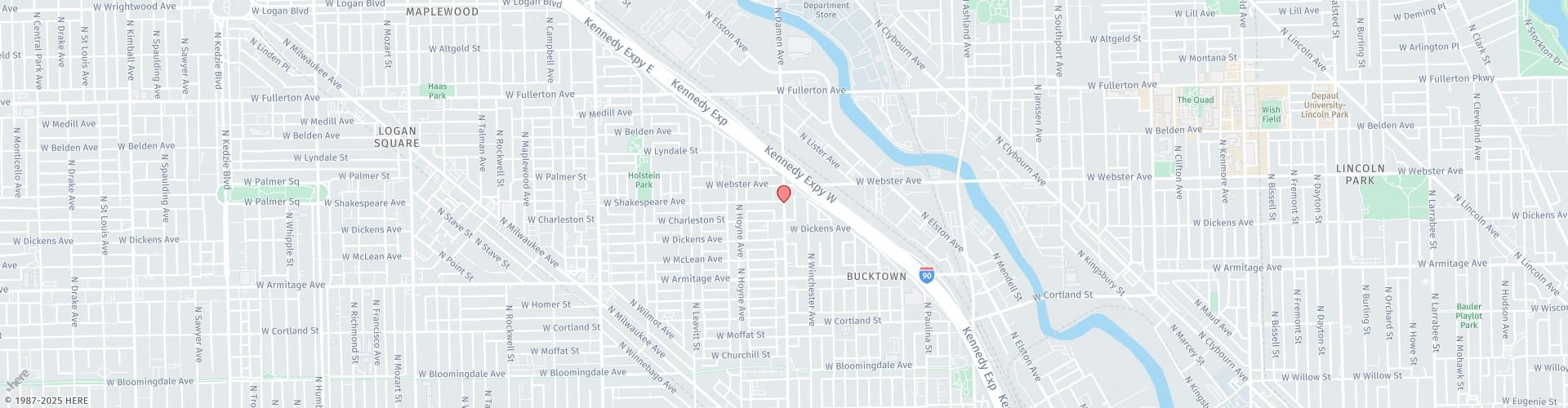Location Map: 2138 N Damen Ave Chicago, IL 60647